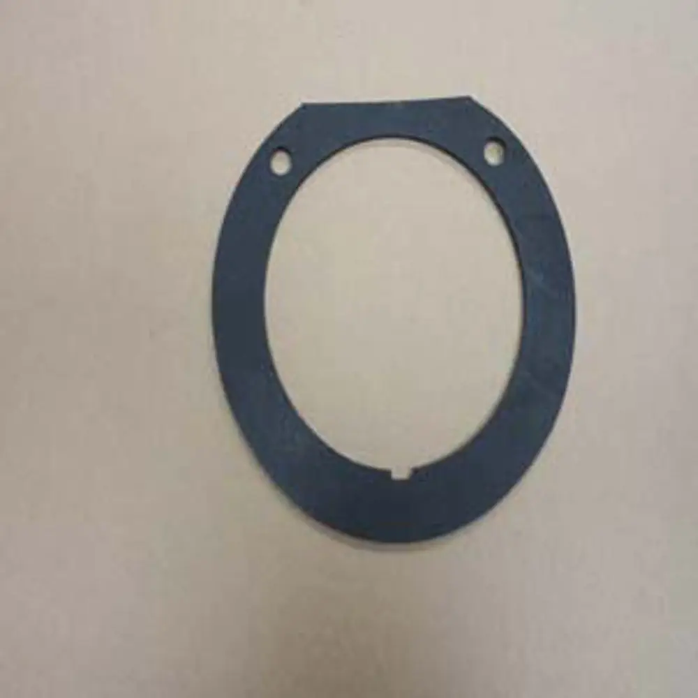 Dichtung von Remeha, ovales Stück mit zwei Bohrungen, zur Verwendung in Gasgeräten. Farbe: grau, Material: undurchsichtig.